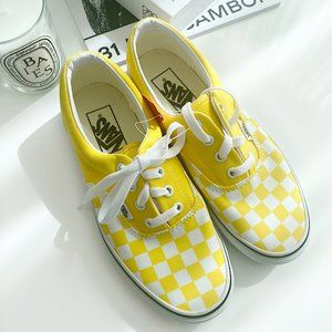 Vans Era Checkerboard lemon Yellow/True White